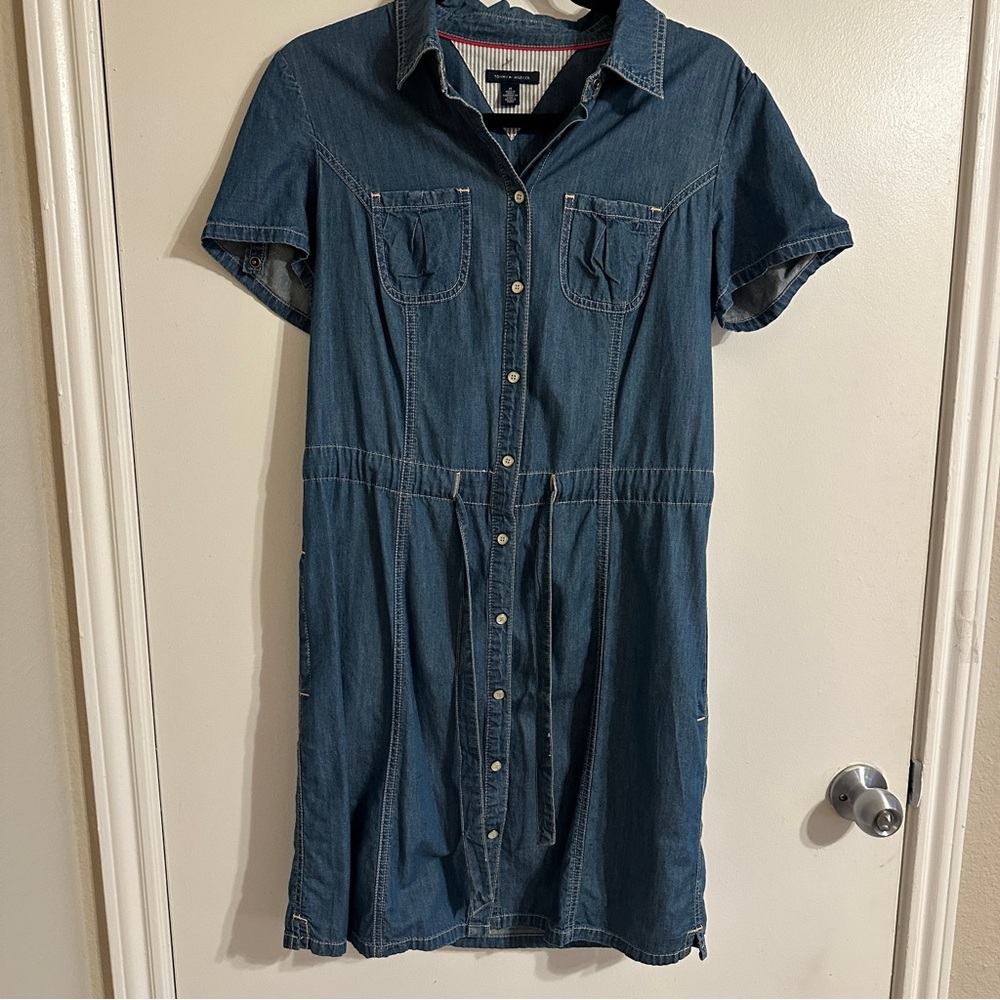 TOMMY HILFIGER DENIM SHIFT DRESS